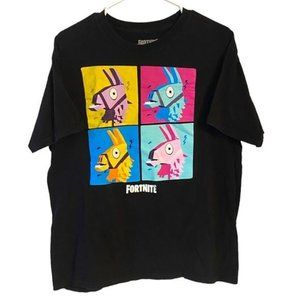 Fortnite Llama Grid Short Sleeve Graphic‎ Tee Shirt Men’s Large